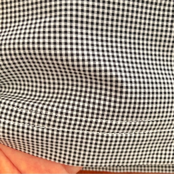 Prtex Y2K Gingham Medium Rise Casual Black & White Mini Cargo Skirt. US 04. - Picture 3 of 14